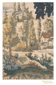 Paysage Flamand Village Cushion Cover
