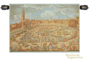 Siena Town Square Tapestry