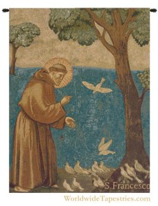 St Francis Preaching to the Birds Tapestry