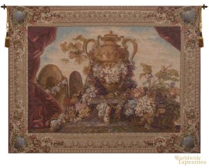 Vase and Raisins Tapestry