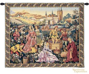Vendanges au Chateau Tapestry