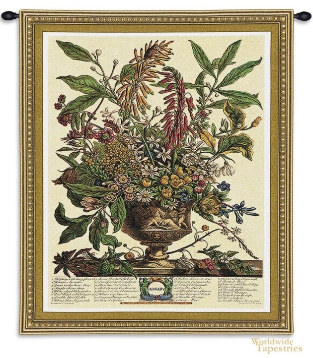 January Botanical Tapestry