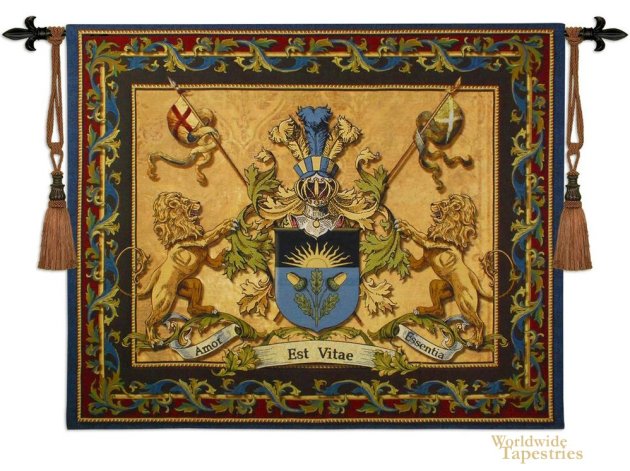 Love Strength Courage Tapestry