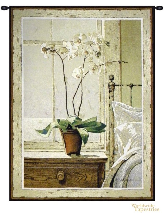 Orchids in the Window Tapestry
