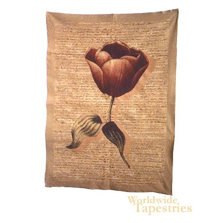 Flanders Poppies chenille tapestry
