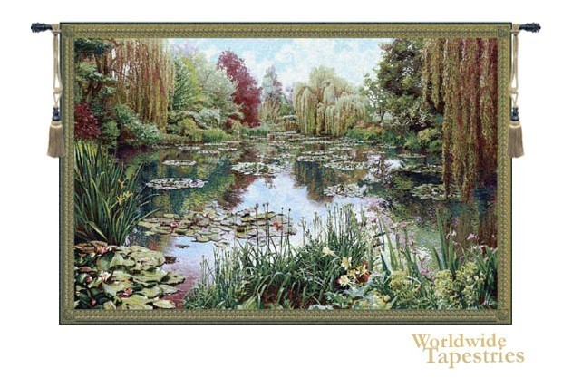 French Monet Lake wall hanging