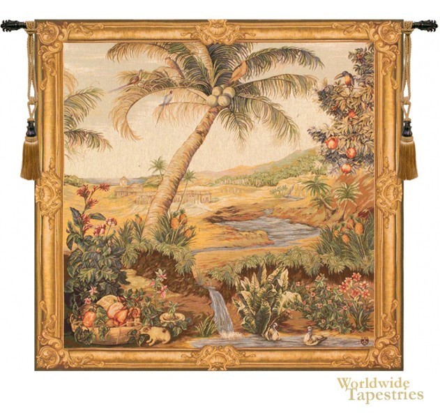 palm tree tapestry oasis