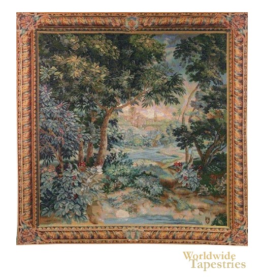 Verdure Cascade Flemish tapestry image