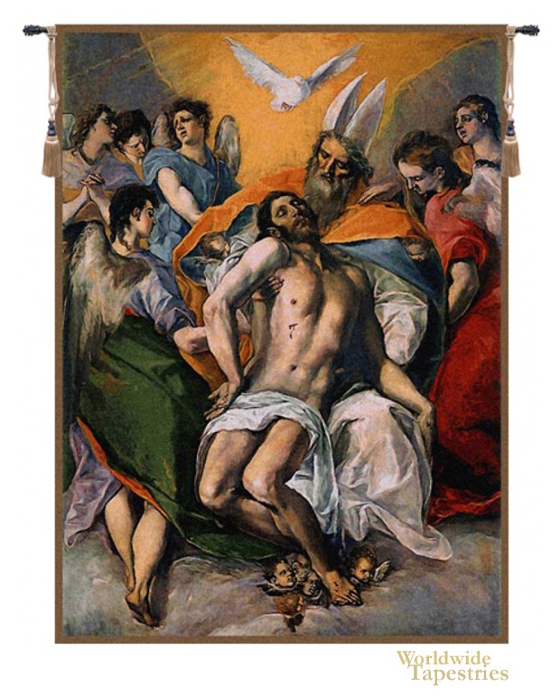 religious tapestry El Greco Trinidad image