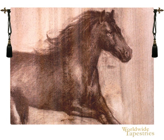 Horse Dynamic Stallion tapestry image