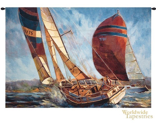 Racing the Wind tapestry image