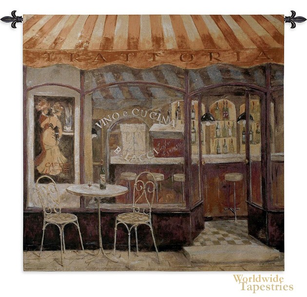 Italian Café tapestry image