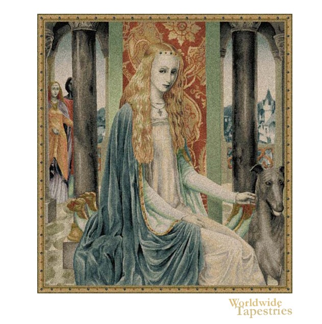 the lady belgian tapestry image