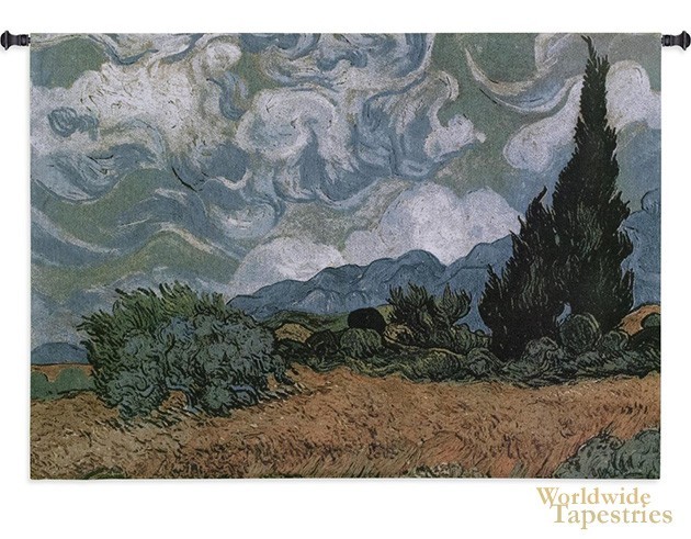 Wheatfields Cypress tapestry image