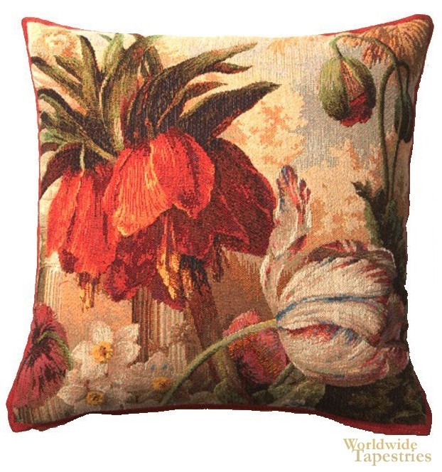 Fleur Exotique tapestry cushion