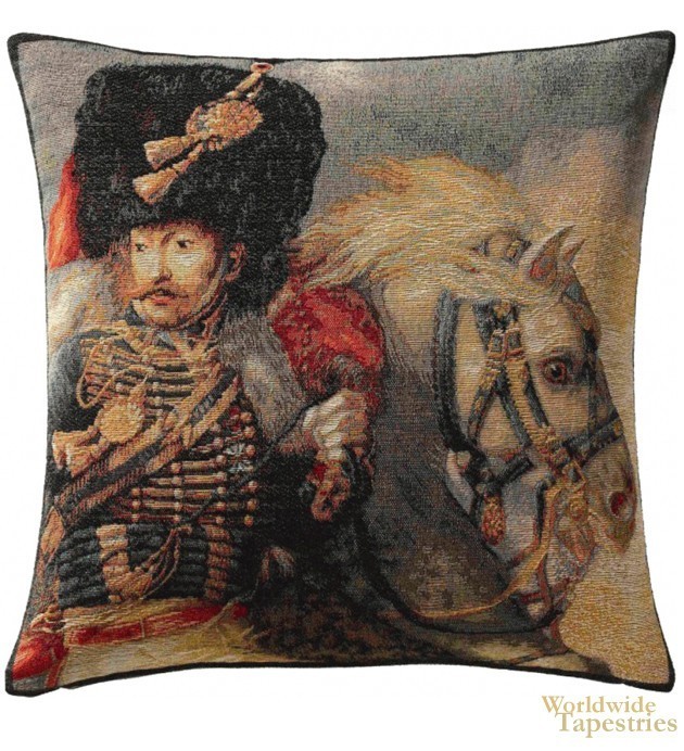 Officer of the Guard Gericault tapestry cushions