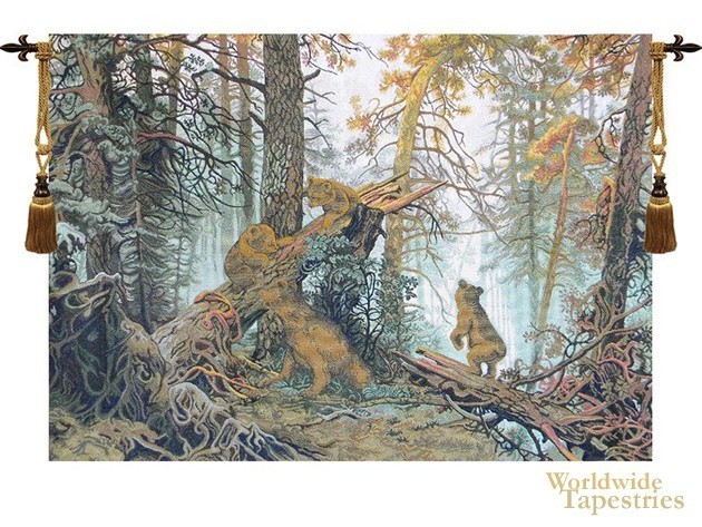 Morning in Pinewood tapestry image