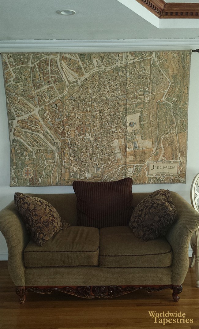 jerusalem tapestry world map