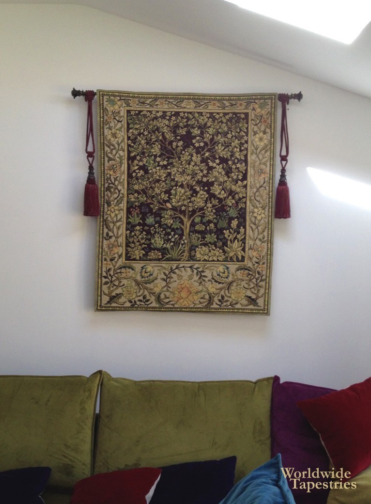 Tree of Life Olive tapestry image