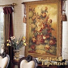 68 X 80 Kess InHouse Very Sarie Hope for The Flowers II Yellow Brown Wall Tapestry 