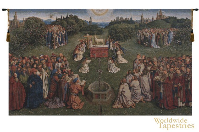 Adoration of the Mystic Lamb Tapestry