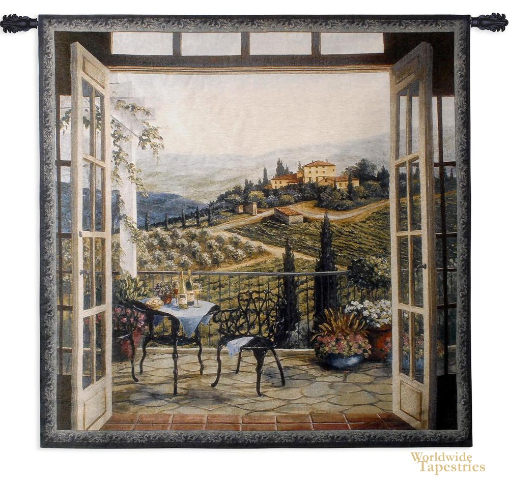 Balcony View of the Villa Tapestry