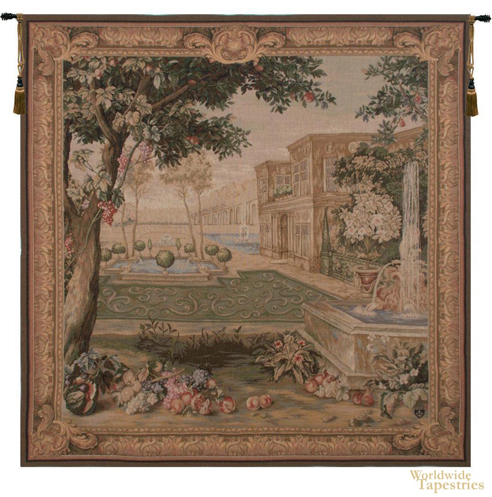 Chateau Fountain Tapestry