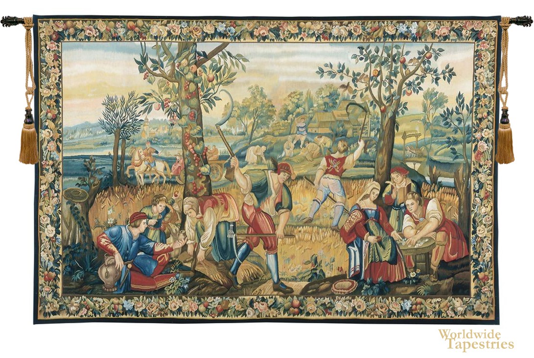 Handwoven Les Moissonneurs Tapestry