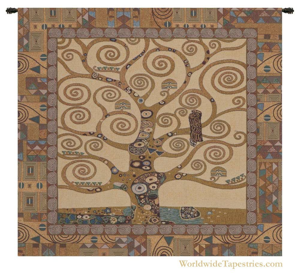 Klimt Tree Of Life II Tapestry