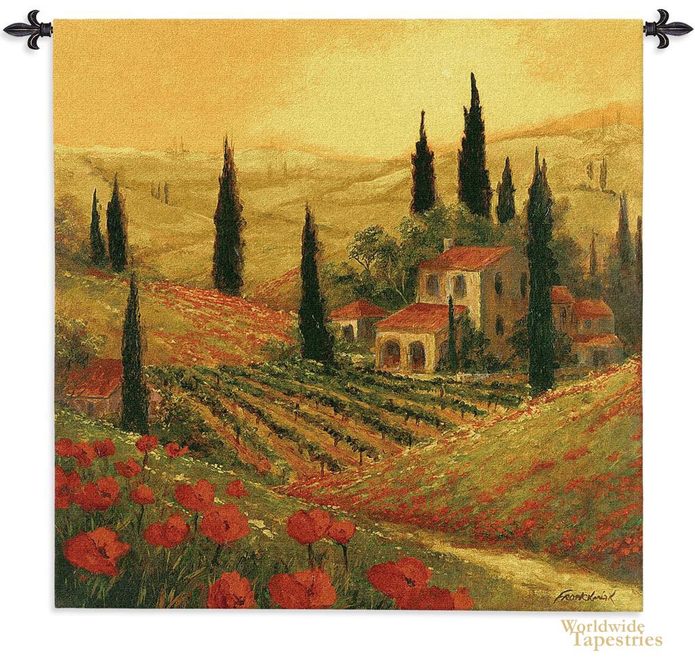 Poppies of Toscano Tapestry
