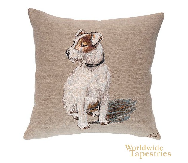 Rocky Cushion Cover :: Dog Tapestry Cushion Covers :: Worldwide Tapestries