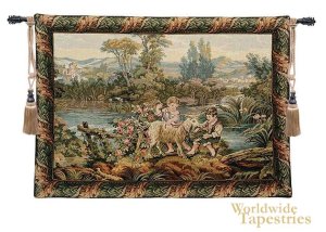 Children by the Lake Tapestry