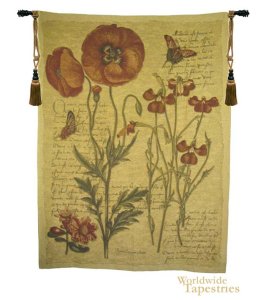 Flanders Poppies II Tapestry