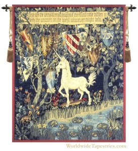 Heraldic Unicorn Tapestry