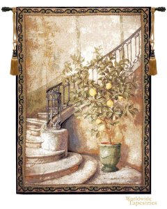 Lemon Stairwell Tapestry