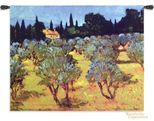 Les Olives de Printemps Tapestry
