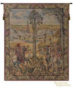Medieval Brussels - Vertical Tapestry