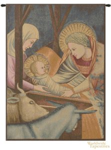 Nativity - Giotto (left panel) Tapestry