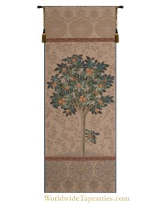 Natural Orange Tree Tapestry
