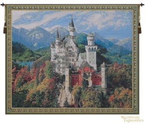 Neuschwanstein Castle II Tapestry