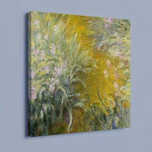 Path Through The Irises - Claude Monet - Canvas Print