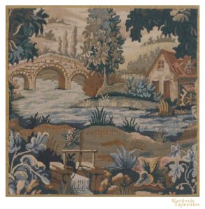 Paysage Flamand Moulin Cushion Cover