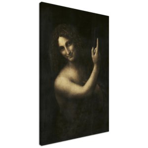 Saint John The Baptist - Leonardo Da Vinci - Canvas Print