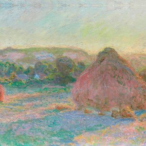 Stacks of Wheat (End of Summer) - Claude Monet - Canvas Print