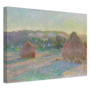 Stacks of Wheat (End of Summer) - Claude Monet - Canvas Print
