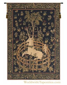 Unicorn in Captivity Tapestry