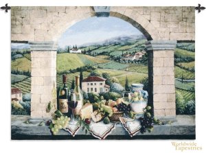 Vino de Tuscany Tapestry
