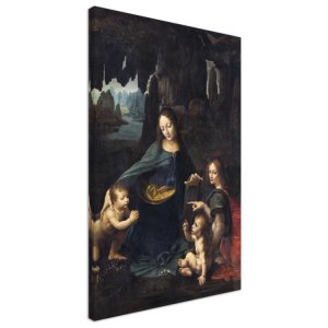Virgin Of The Rocks (Madonna Of The Rocks) - Leonardo Da Vinci - Canvas Print