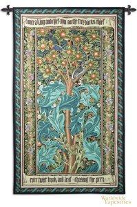 William Morris Woodpecker II Tapestry