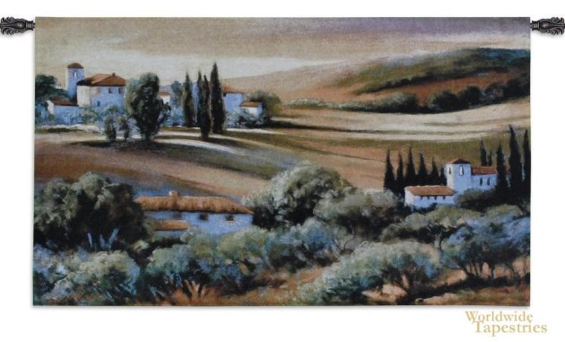 Afternoon Light In Tuscany Tapestry